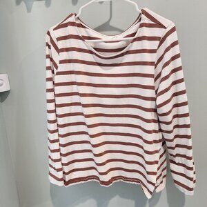 Striped long-sleeve shirt